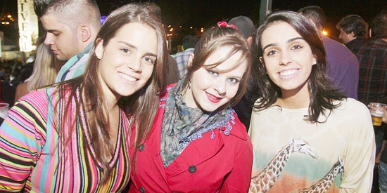 Jéssica Moya, Larissa Salermo e Ana Paula Franchini no Espaço GCN/Mazza
